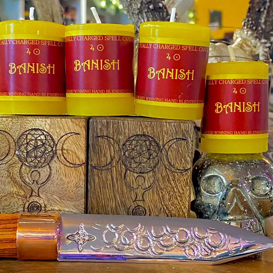 Luna Ignis Votive Spell Candle Banish