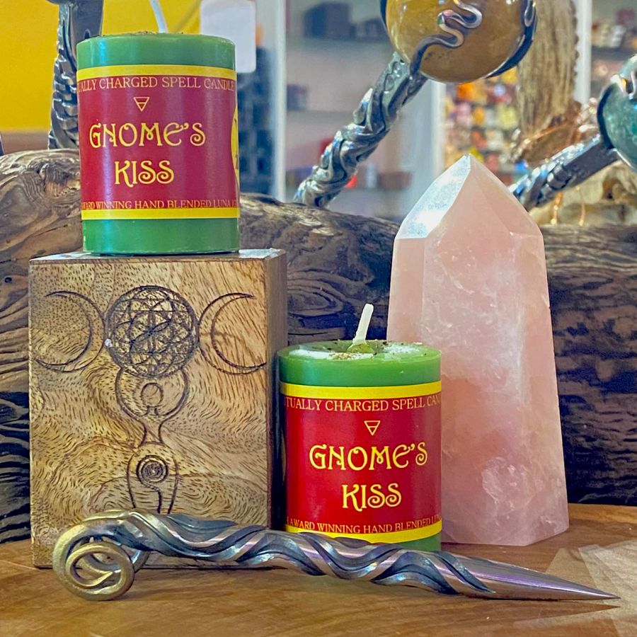 Luna Ignis Votive Spell Candle Gnome's Treasure