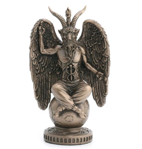 Small Baphomet Sitting on Globe (4.75in)