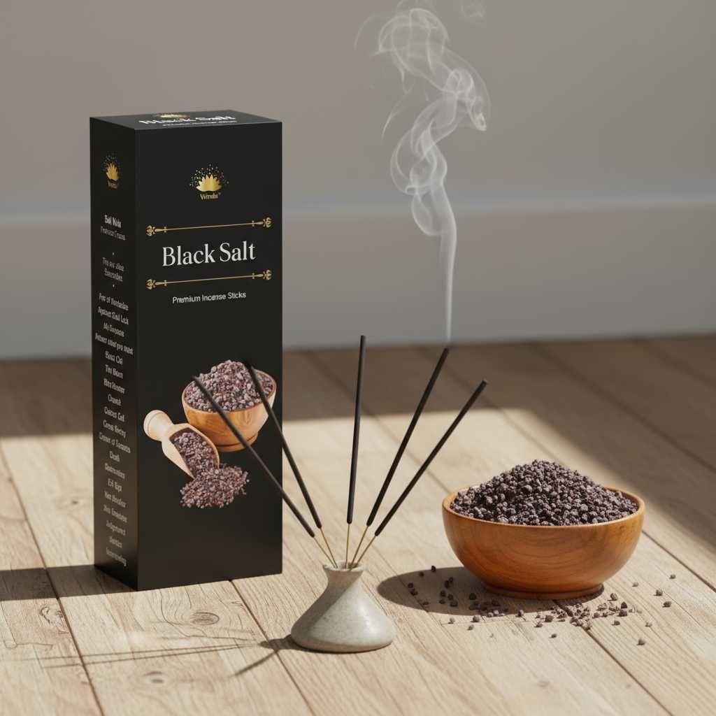 Vrinda Stick Incense- Black Salt