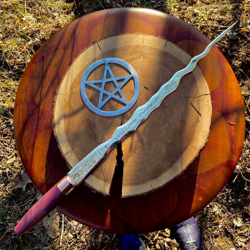 Luna Ignis Brass Hekate Trioditis Witches Short Sword