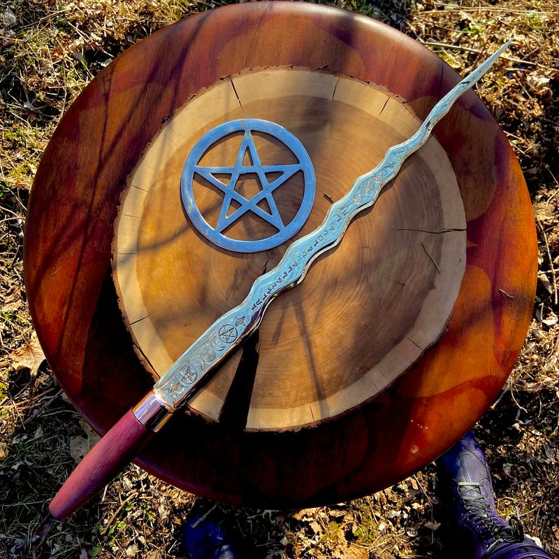 Luna Ignis Brass Hekate Propylaia Witches Short Sword