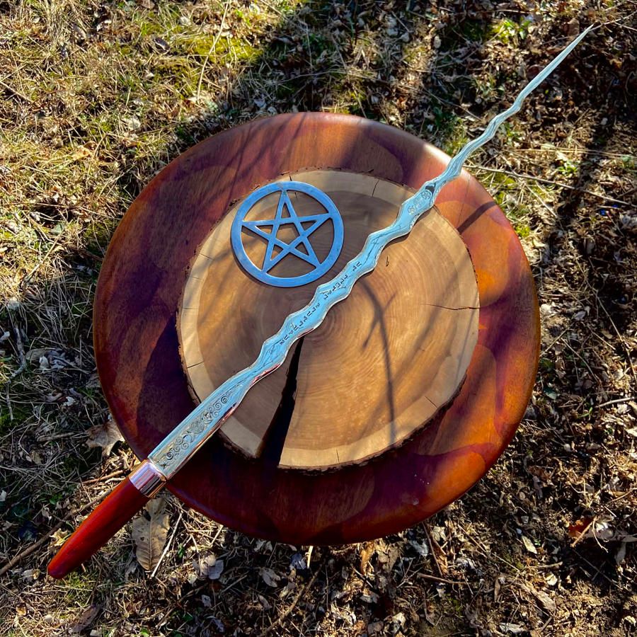 Luna Ignis Brass Hekate Trioditis Witches Long Sword