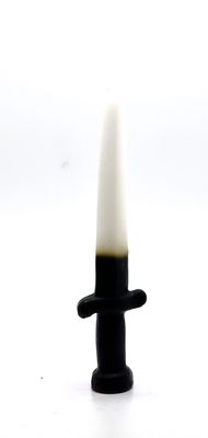 Sword Candle "7 inches"- Reversible black and white