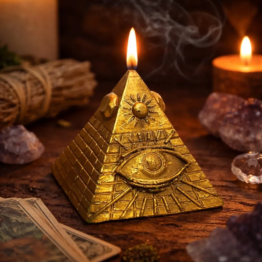 Eye Of Providence Pyramid Candle