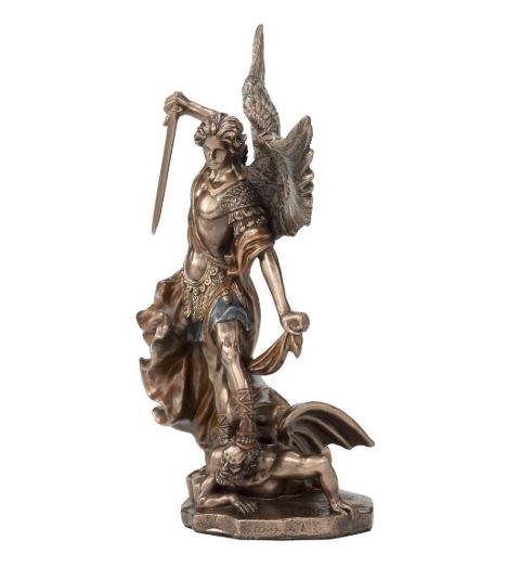 Archangel Saint Michael Vanquishing Demon Medium 6"