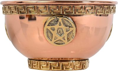 3" Copper Offering Bowls  Pentacle