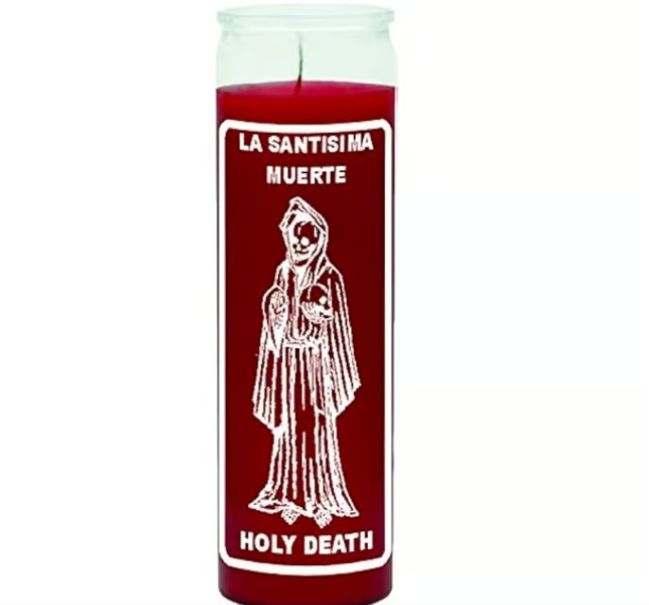 Santa Muerte Red 7 Day Candle