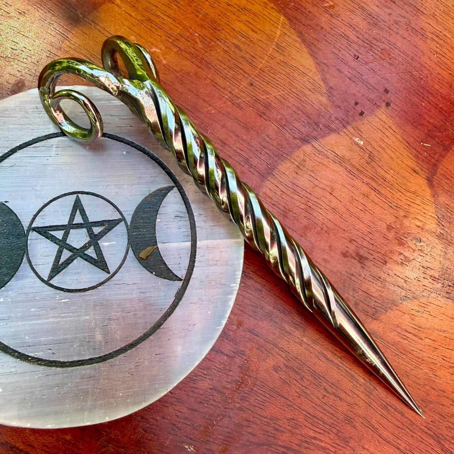 Rams Horns Burin or Candle Scribe Rope Twist Polished