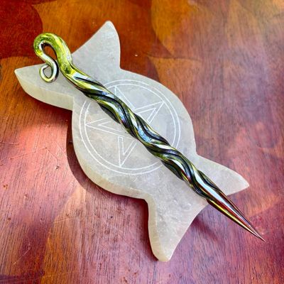 Celtic Hook Burin or Candle Scribe Vine Twist Polished