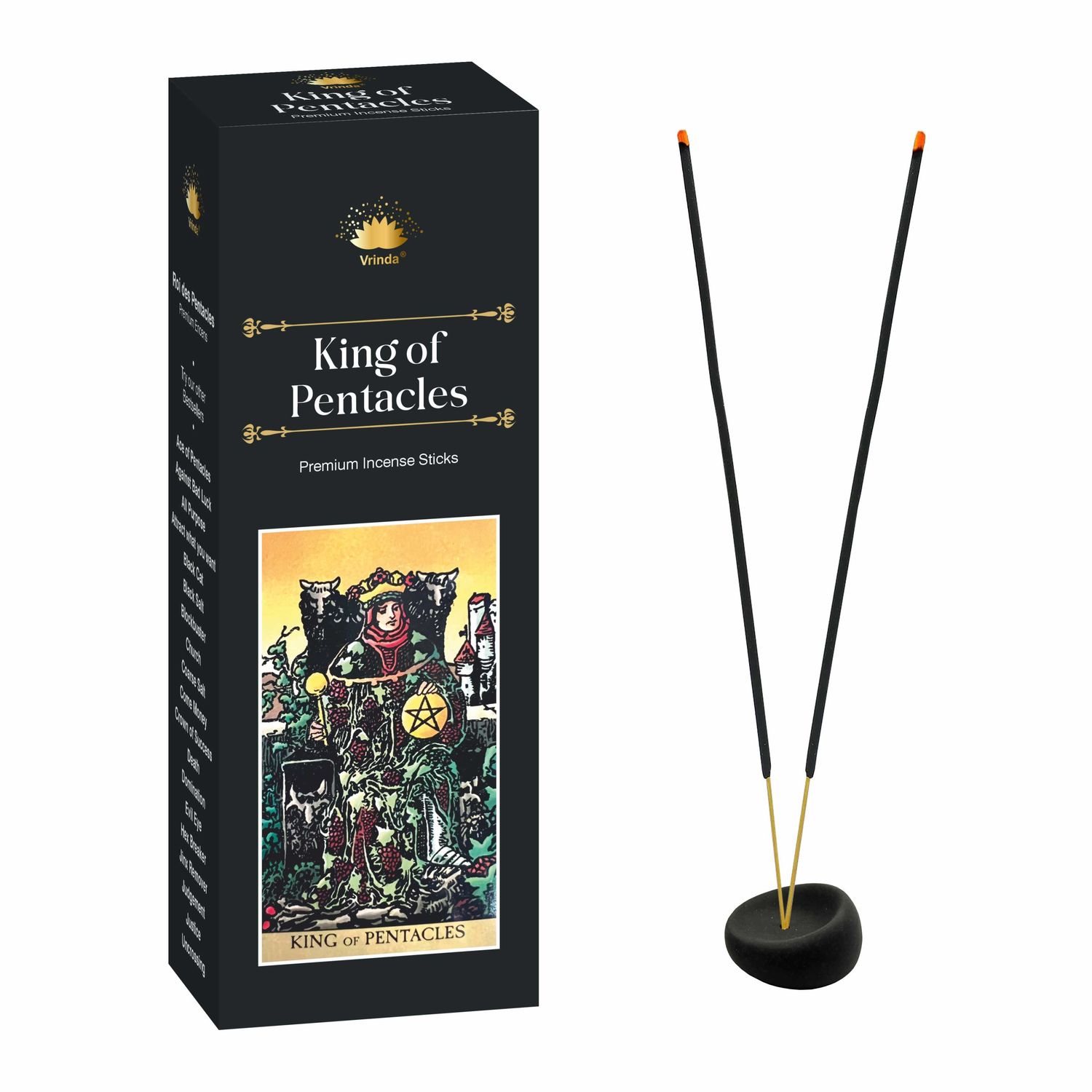 Vrinda Tarot Stick Incense- King Of Pentacles Vrinda Tarot Stick Incense- King Of Pentacles