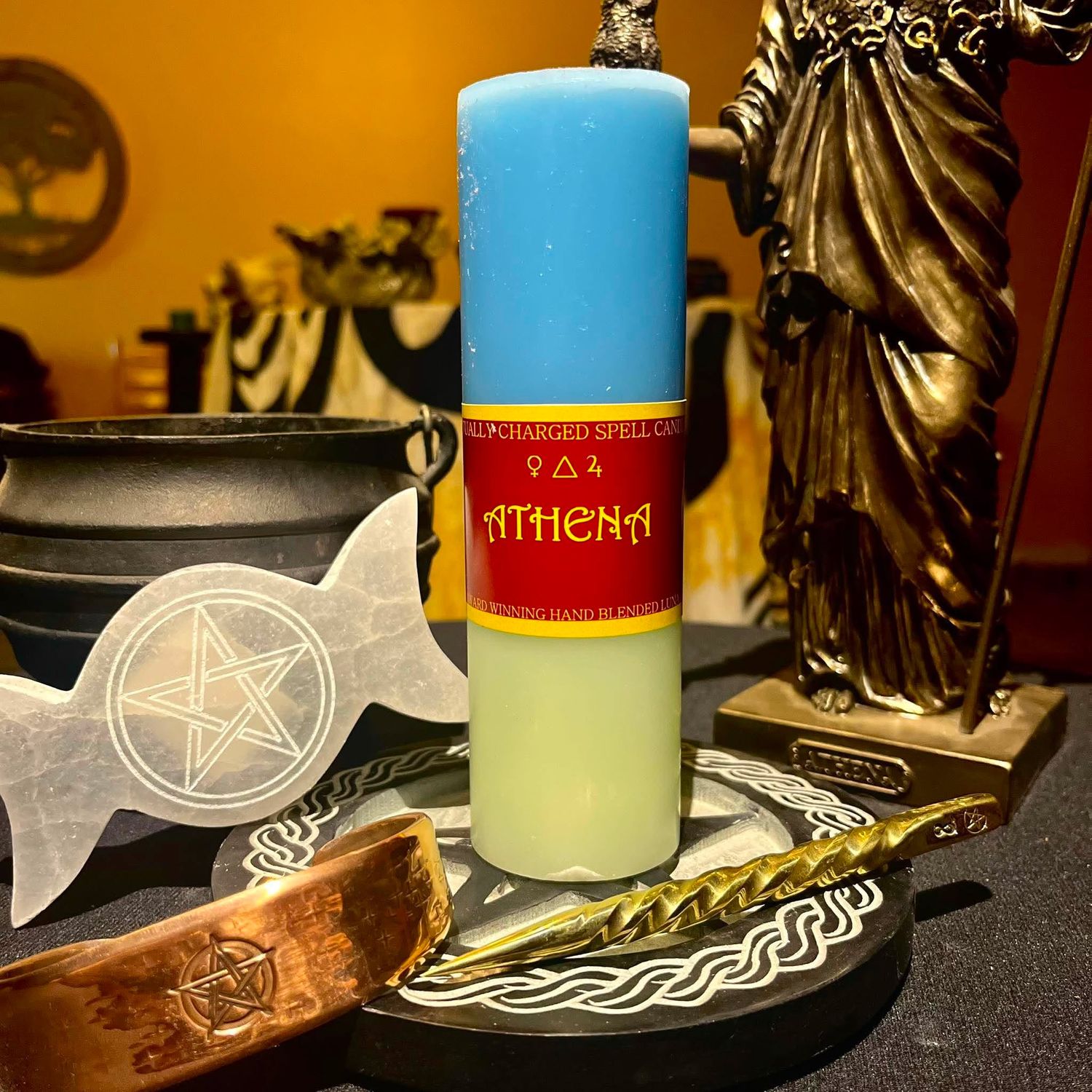 Luna Ignis Pillar Candle Athena