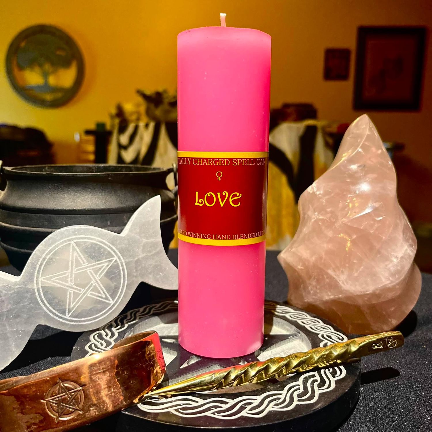 Luna Ignis Pillar Candle Love