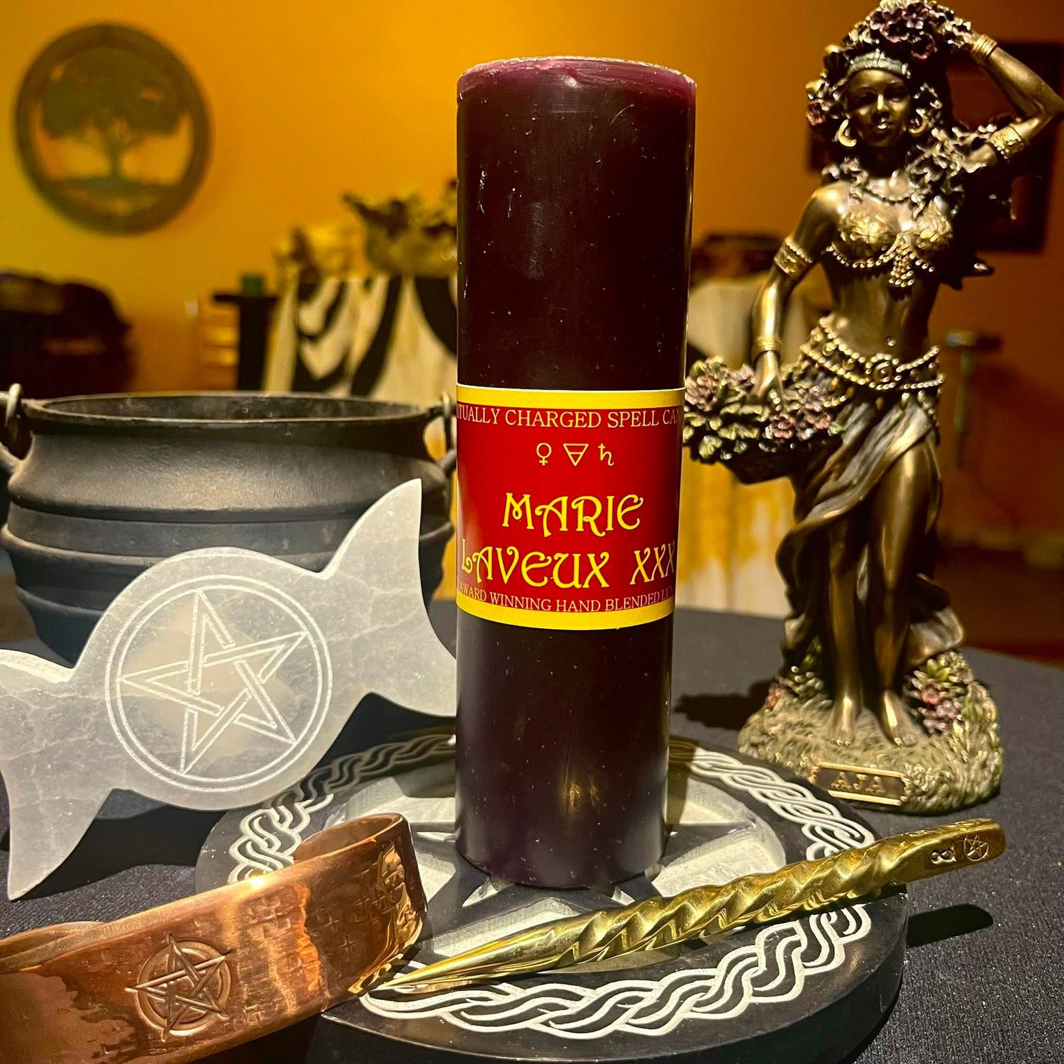 Luna Ignis Pillar Candle Marie Laveux XXX