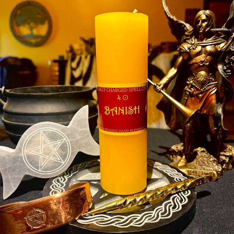 Luna Ignis Pillar Candle Banish