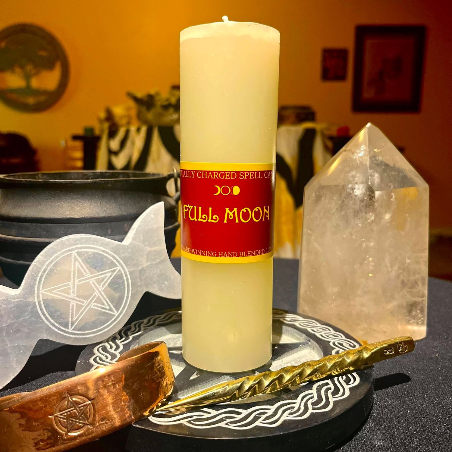 Luna Ignis Pillar Candle Full Moon