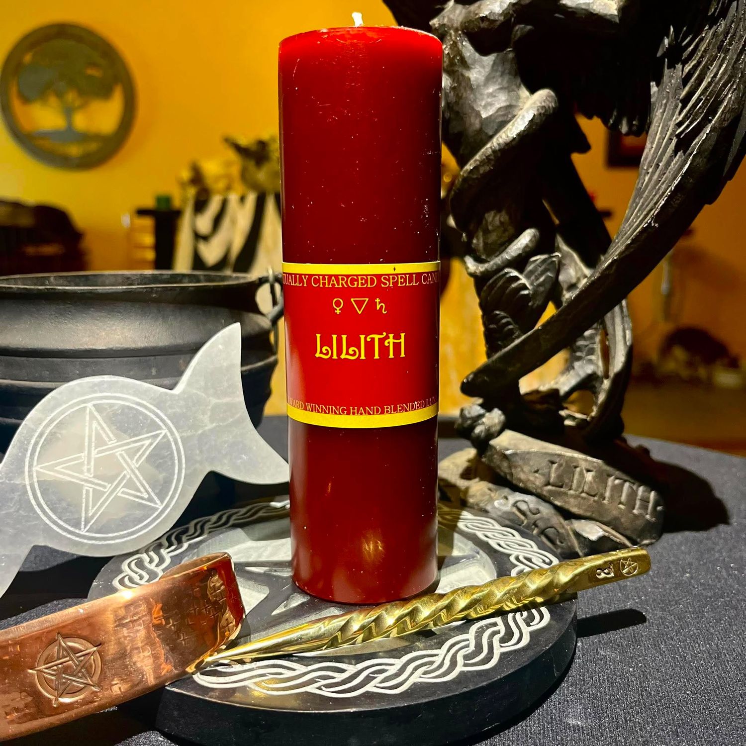 Luna Ignis Pillar Candle Lilith