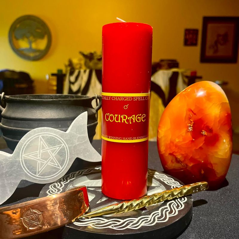 Luna Ignis Pillar Candle Courage