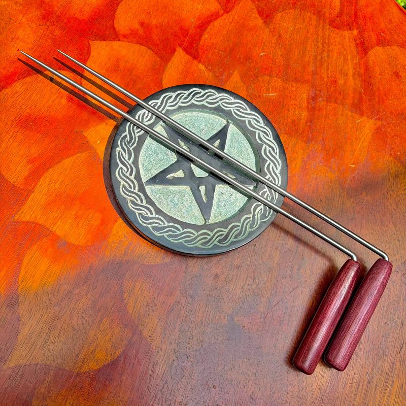 Dowsing Rods With Purple Heart Handles Dowsing Rods With Purple Heart Handles