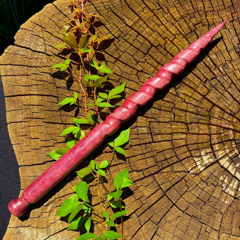 Luna Ignis Exotic Wood Wand Purple Heart Selene