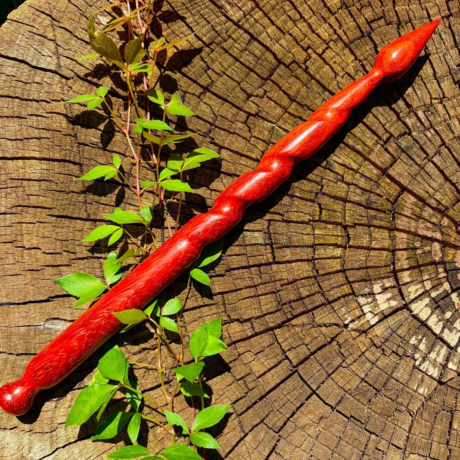 Luna Ignis Exotic Wood Wand Vermillion Morganna