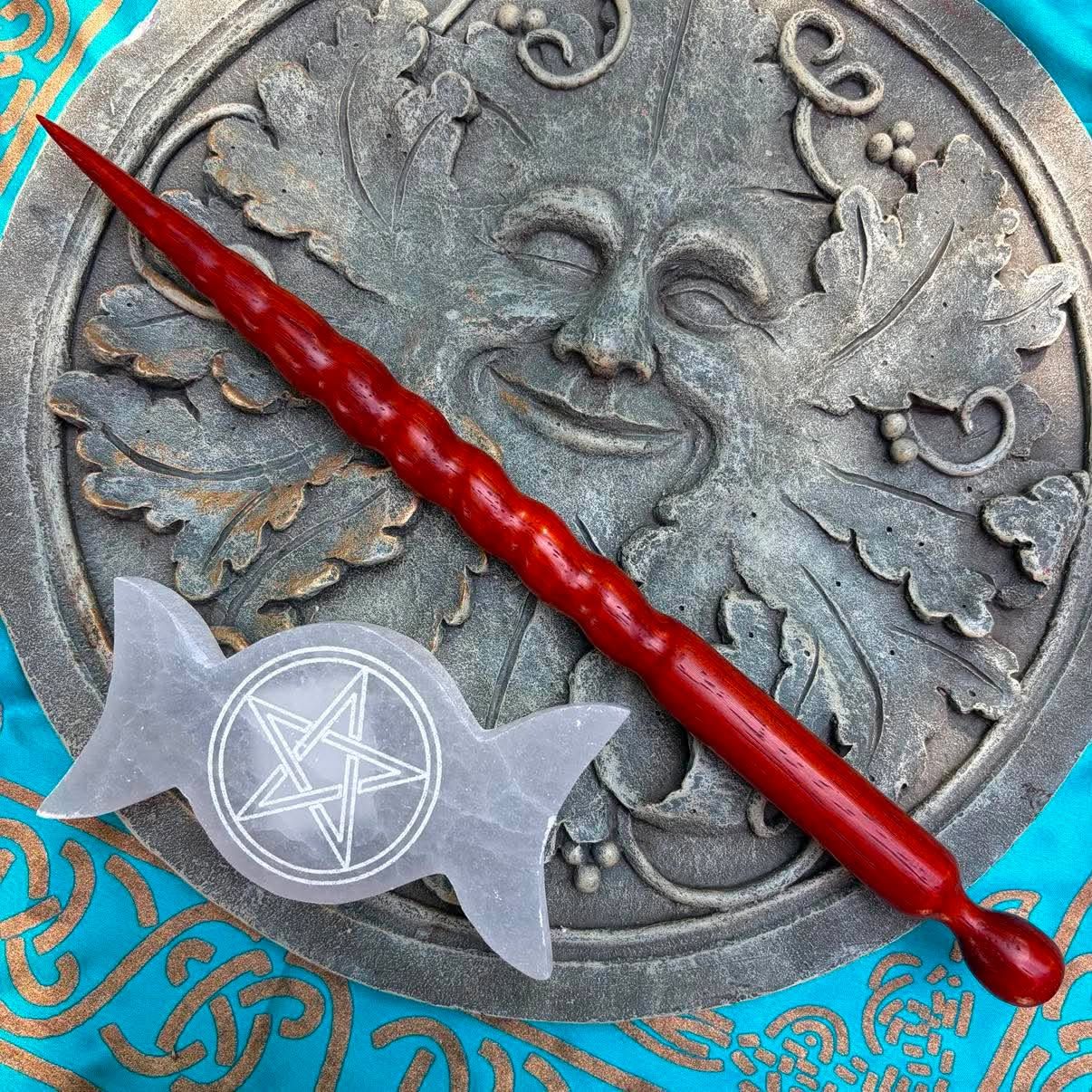 Luna Ignis Exotic Wood Wand Vermillion Morgayne