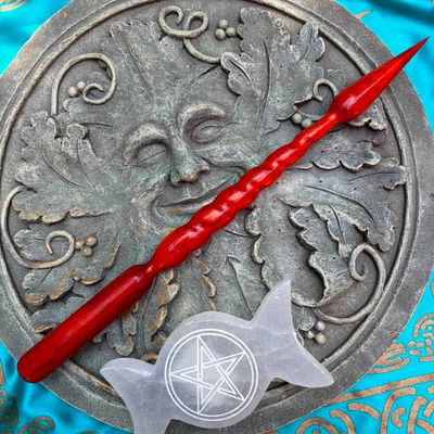 Luna Ignis Exotic Wood Wand Vermillion Sekhmet