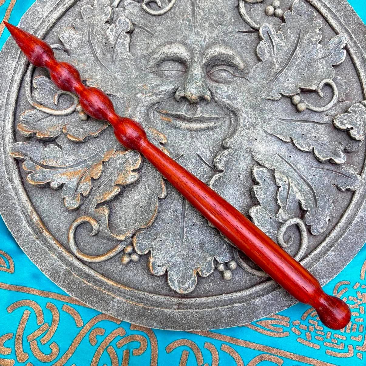 Luna Ignis Exotic Wood Wand Vermillion Morrigan Luna Ignis Exotic Wood Wand Vermillion Morrigan