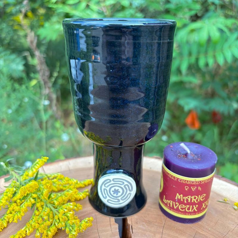 Luna Ignis Ceramic Hecate Chalice Black
