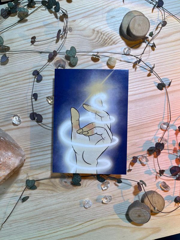 Postkarte - Magic Hand
