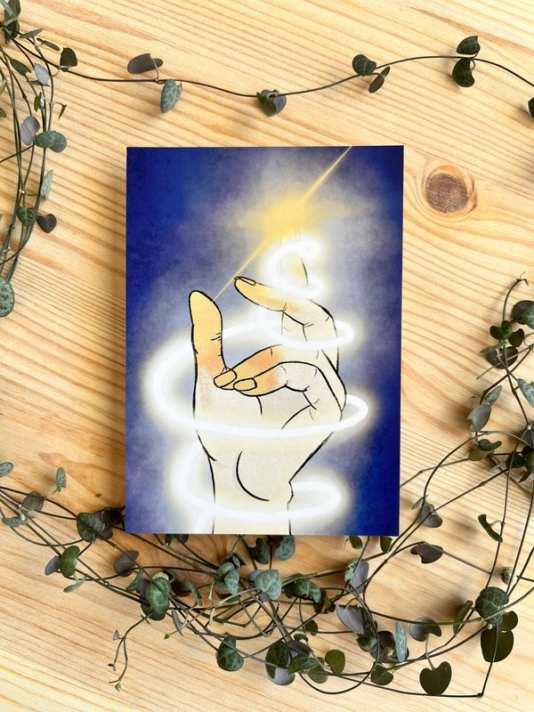 Postkarte - Magic Hand