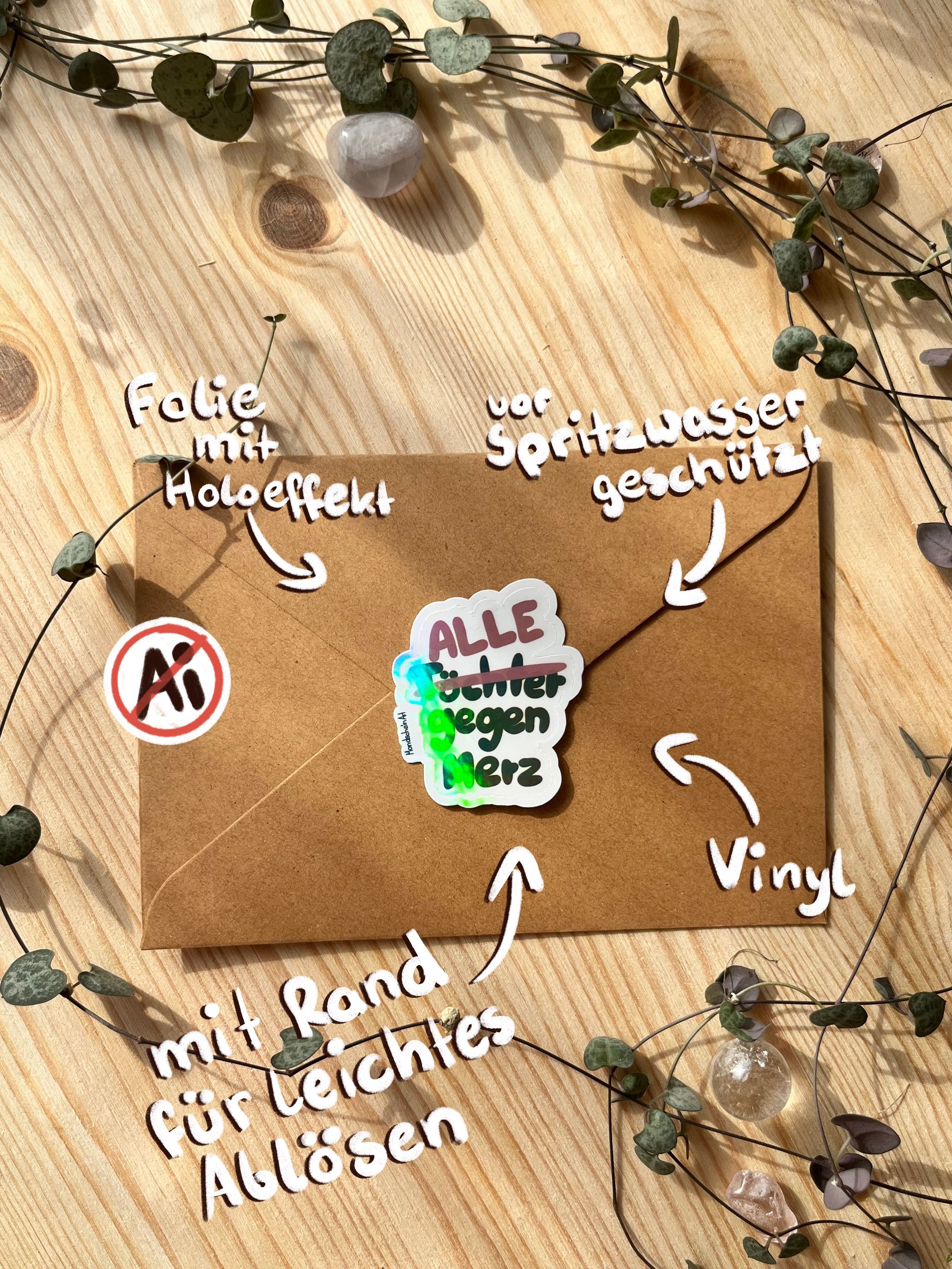 Vinyl Sticker - Alle gegen Merz