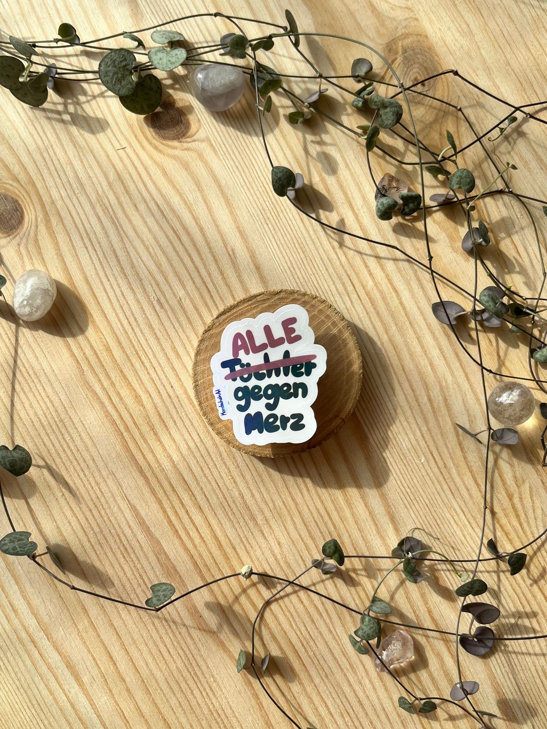 Vinyl Sticker - Alle gegen Merz