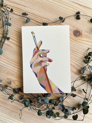 Postkarte - Ich mal die Welt wie sie mir gefällt Postkarte - Ich mal die Welt wie sie mir gefällt