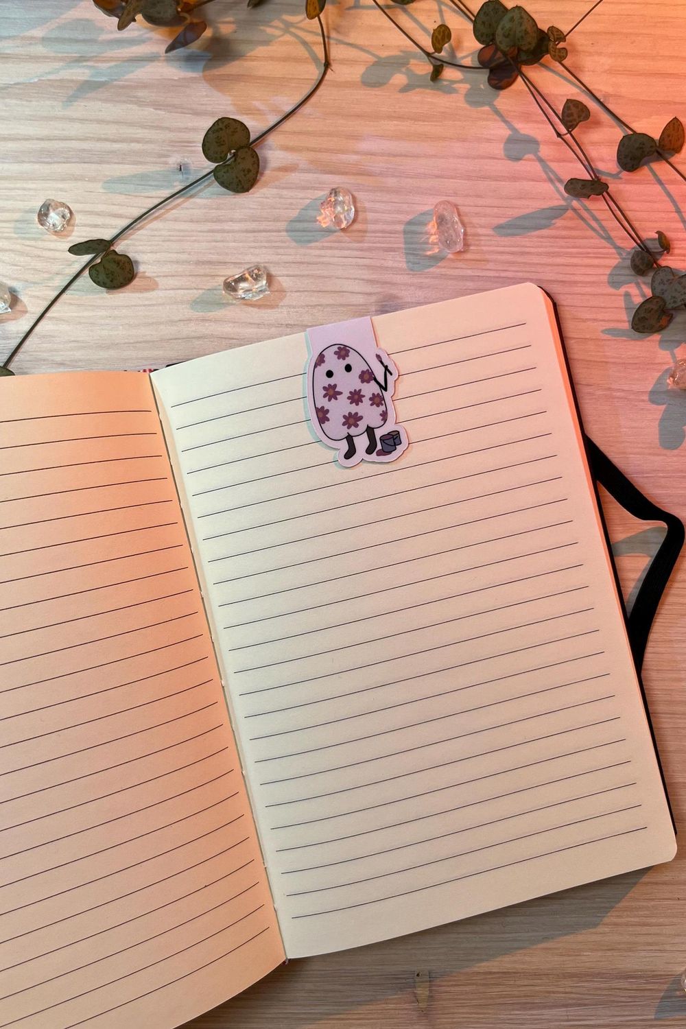 mini Magnetlesezeichen - Geist Blümchen