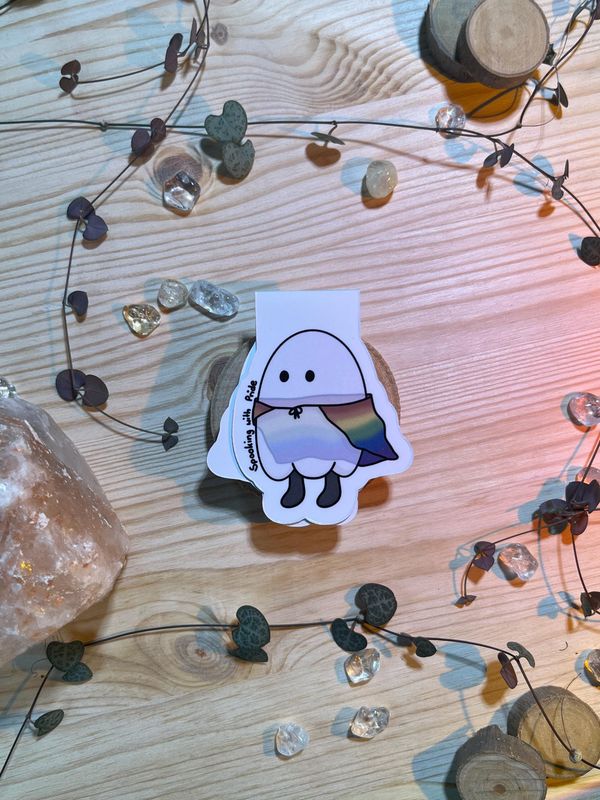 Magnetlesezeichen - Geist "Spooking with Pride"