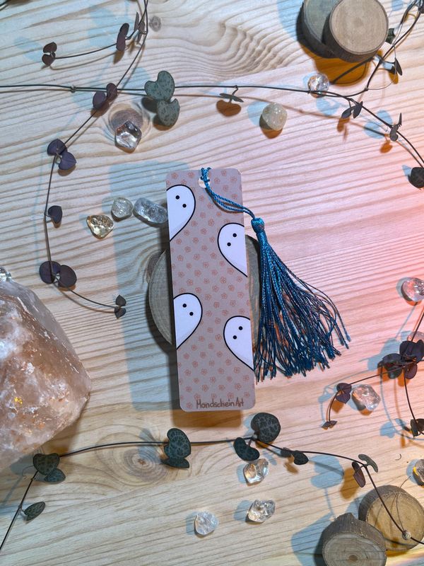 mini Lesezeichen - Geister mit Quaste