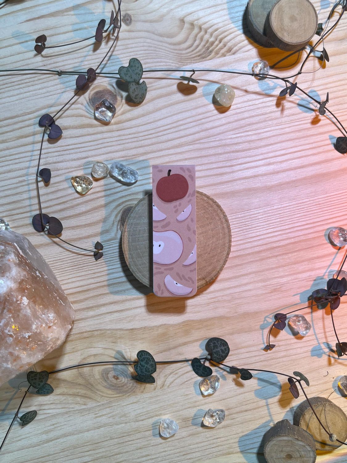 Magnetlesezeichen - roter Apfel