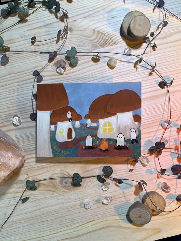 Postkarte - Pilzdorf