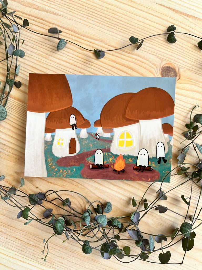 Postkarte - Pilzdorf