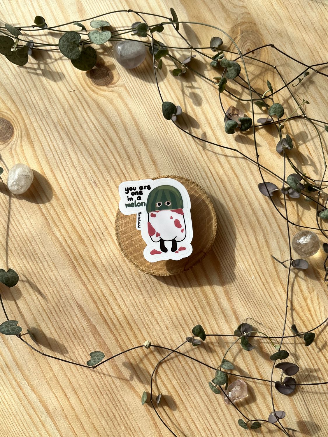 Vinyl Sticker - Geist „you are one in a melon“