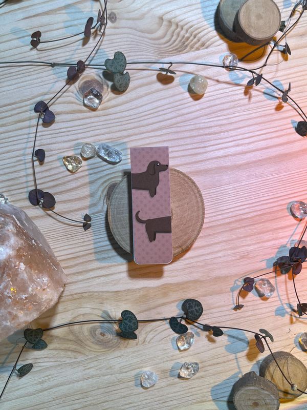 Magnetlesezeichen - Dackel