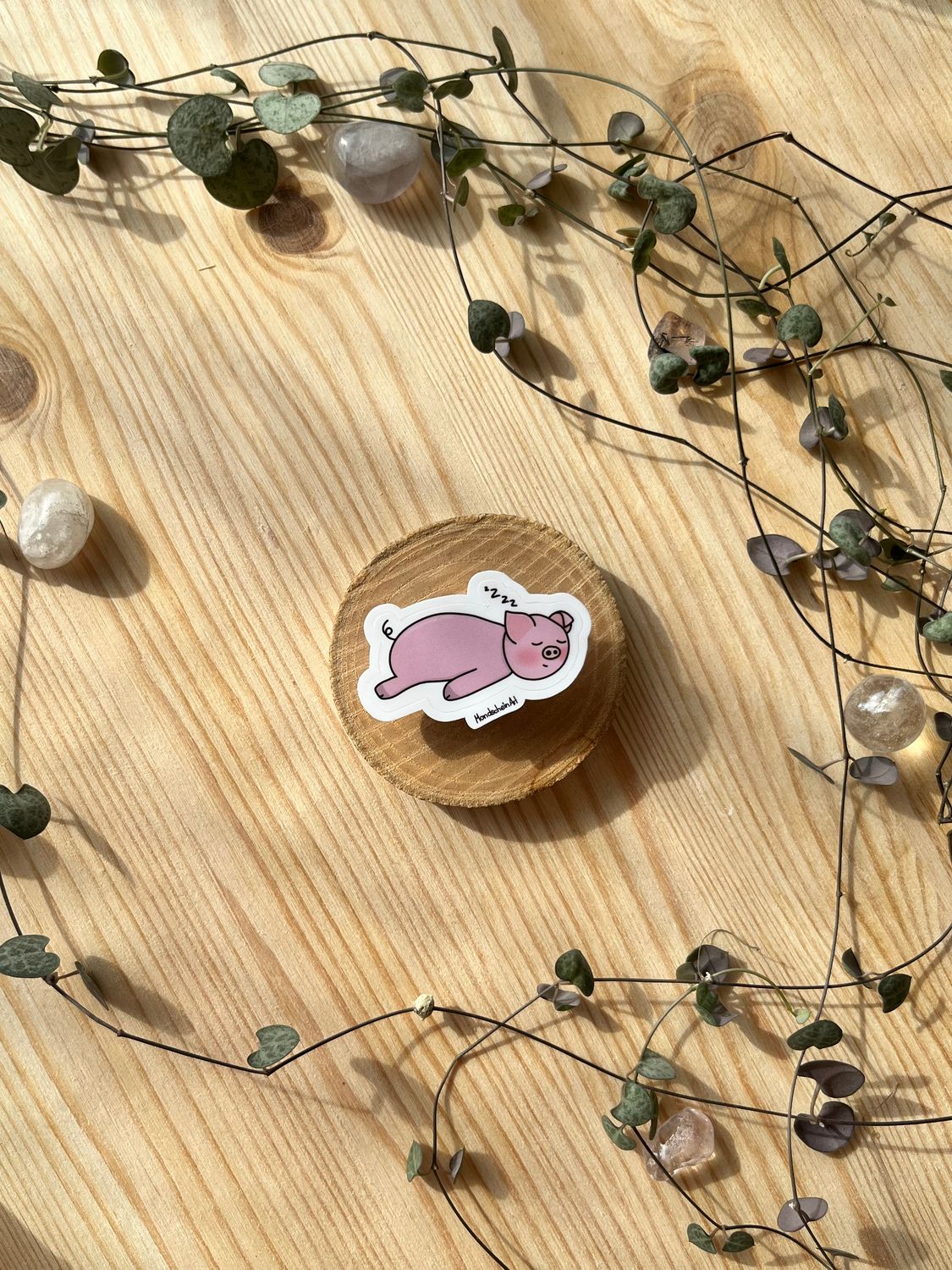 Vinyl Sticker - Schwein Schlafi