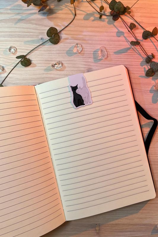 mini Magnetlesezeichen - Katzenflausch