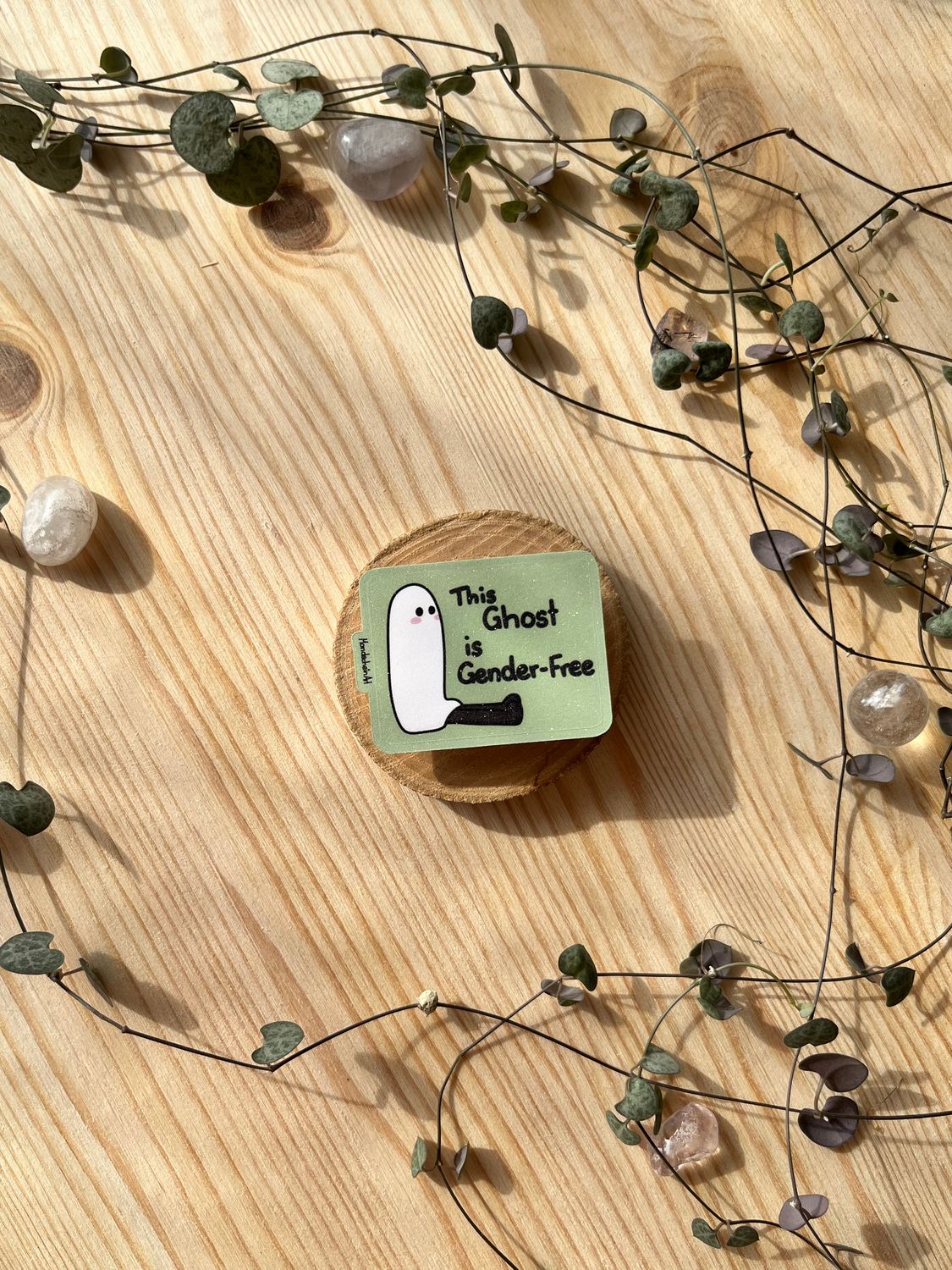 Vinyl Sticker - This ghost is Gender-free