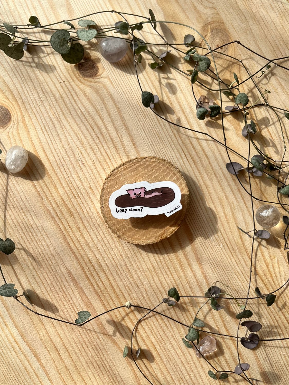 Vinyl Sticker - Schwein „Keep Clean!