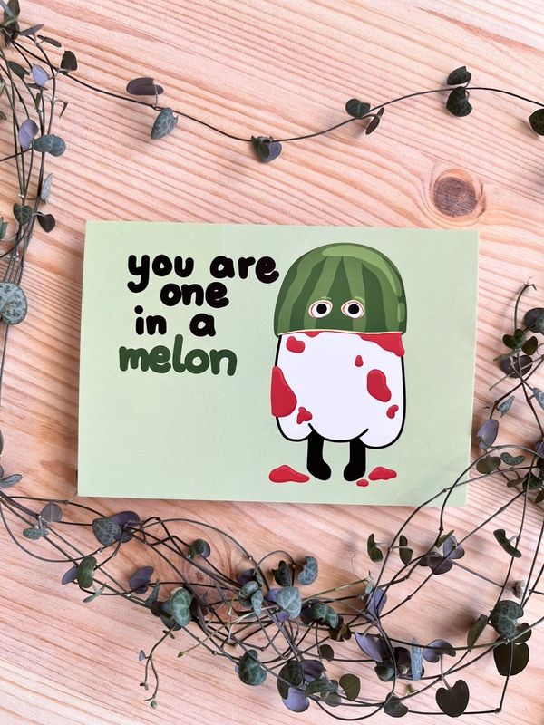 Postkarte - you are one in a melon