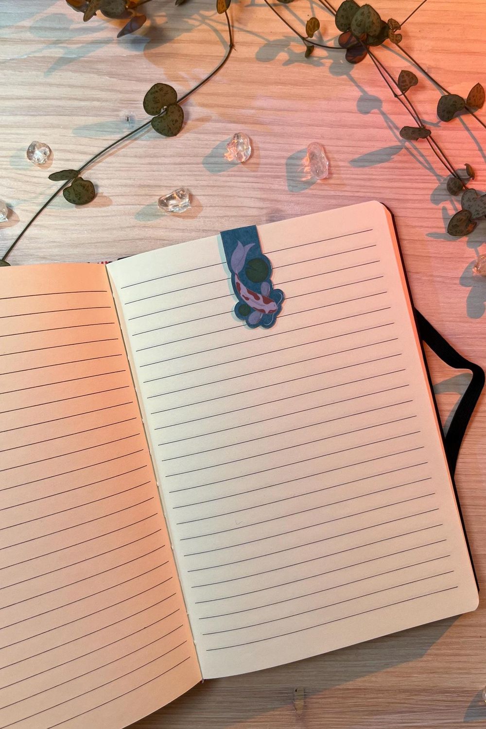 mini Magnetlesezeichen - Koi mit Wasser