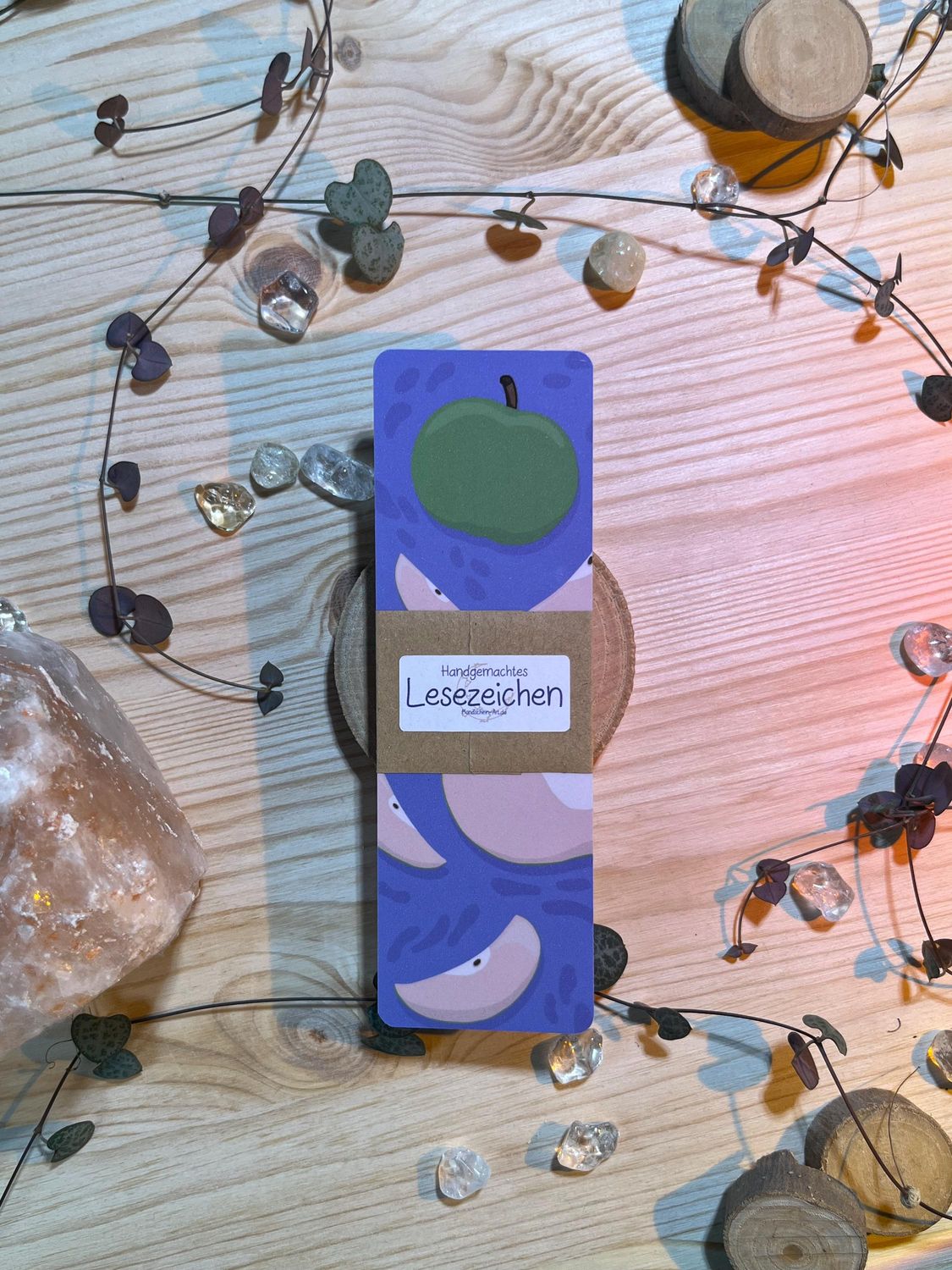 Lesezeichen - grüner Apfel