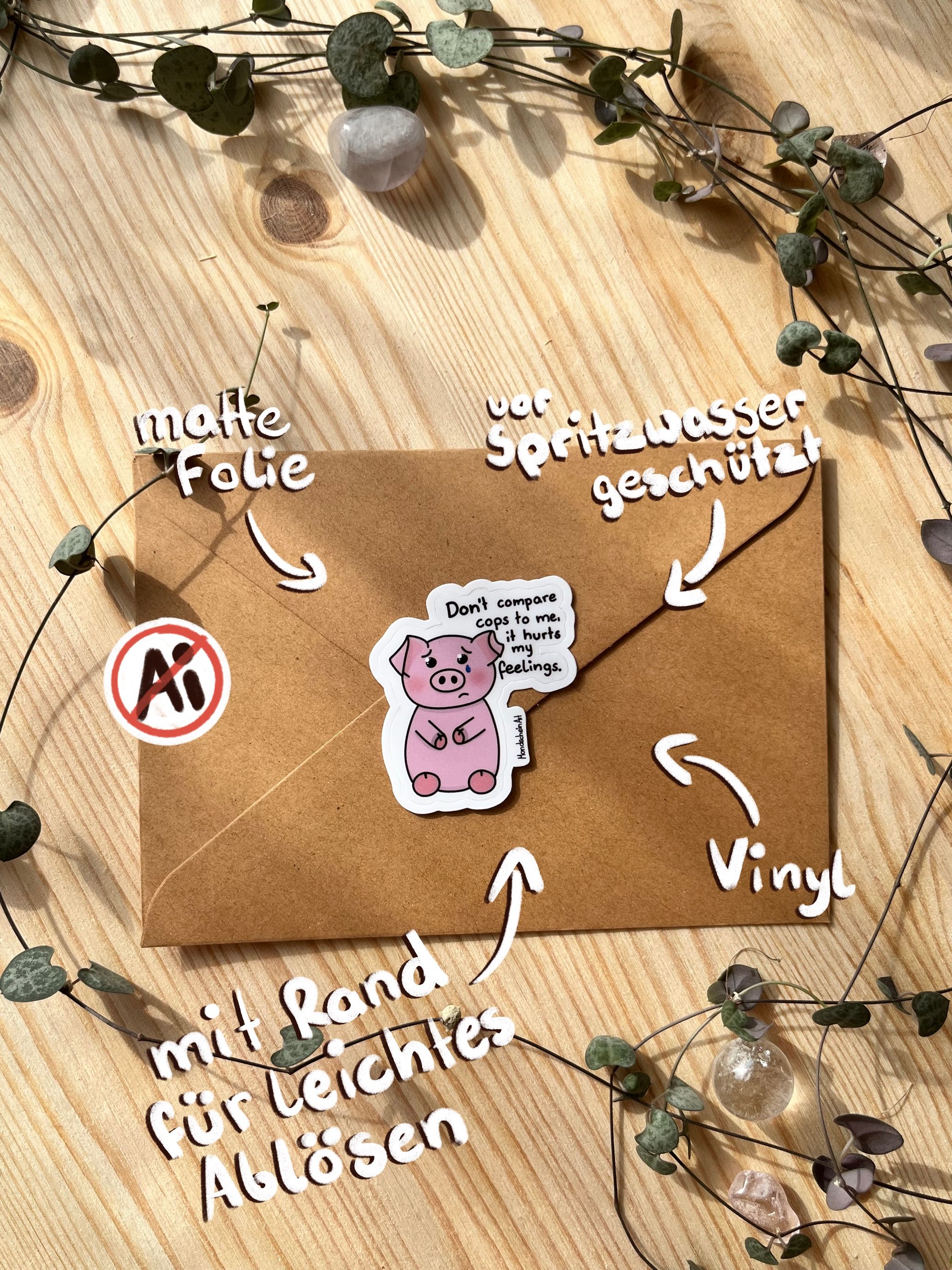 Vinyl Sticker - Schwein 